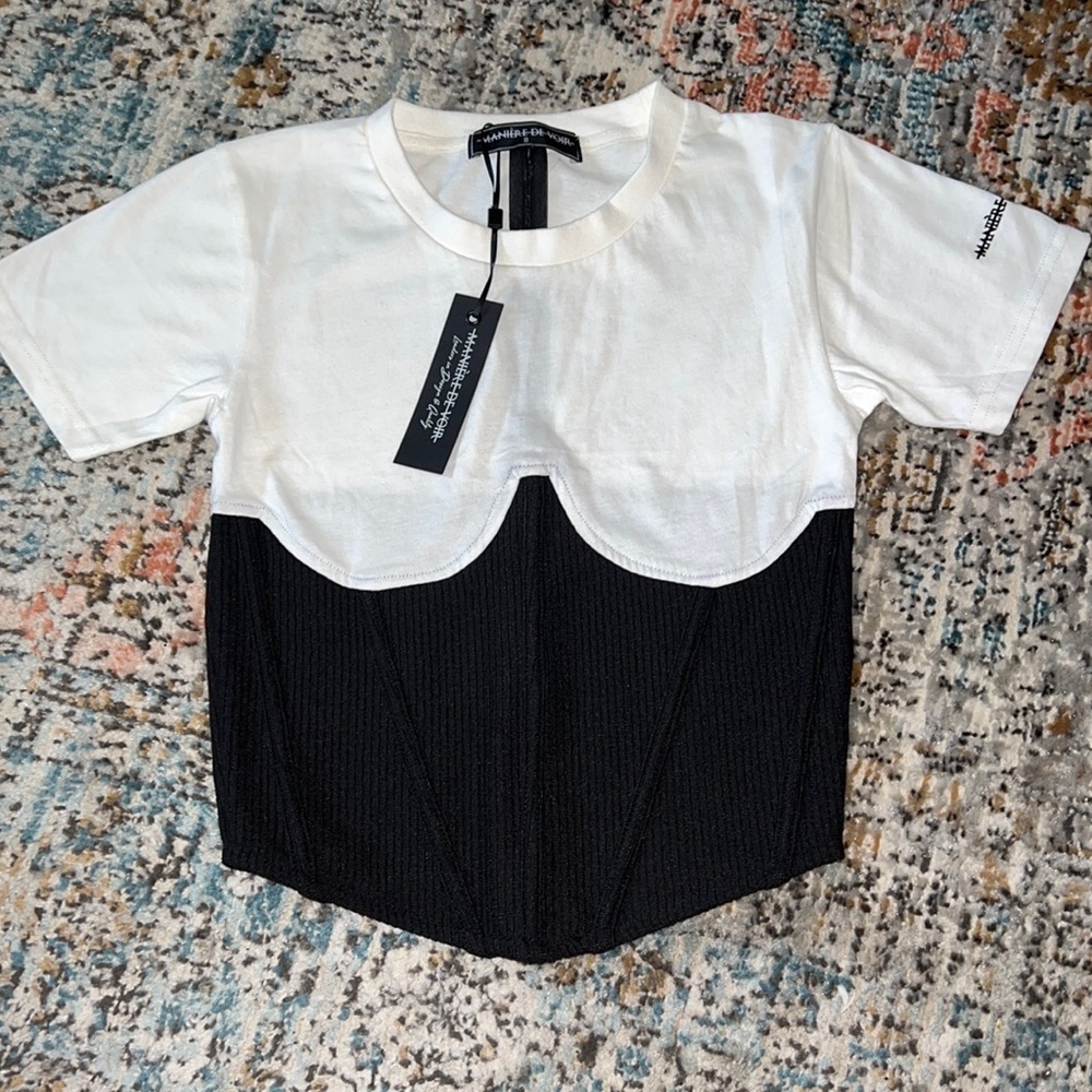 Maniere De Voir Corset Tshirt